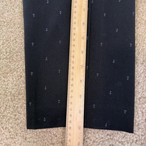 Old Navy Harper Black Anchor Mid Rise Straight Leg Capri Pants Size 8 32x25 E596 - Picture 12 of 14